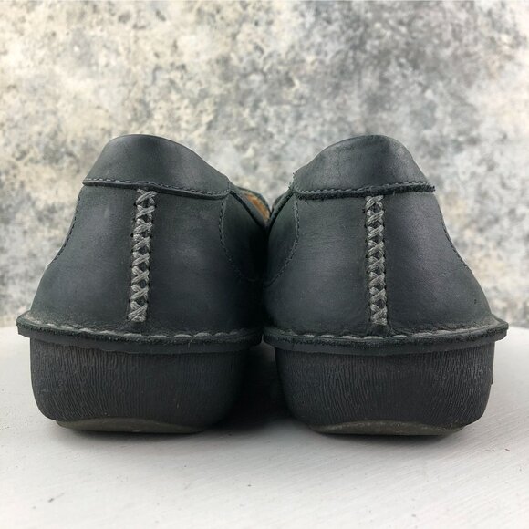Rocky Men\'s Size 10.5M Slip On Black Leather Closed Toe Loafers Casual Shoes